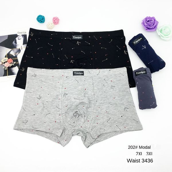 

modal printed boxer modal men's printed men's boxer underwear underwear, Black;white