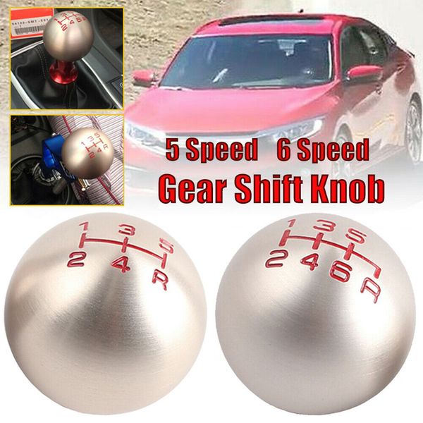 

car 5 speed/6 speed shift knob gearshift shifter silver for jdm civic fd2 type-r car gear shift knob
