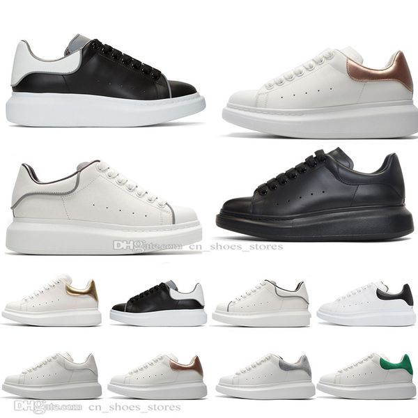 

new season black white reflective mens designer shoes 2019 fashion luxury designer women shoes party platform casual sneakers eur 36-44