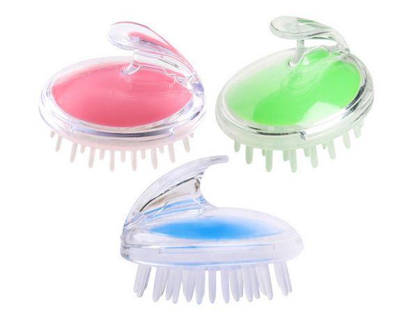 Elitzia ETHSF12 Massaggiatore per testa in silicone di plastica Pettine per capelli Massaggio per capelli Spazzola per cuoio capelluto Spazzola per shampoo 3 colori Opzionale