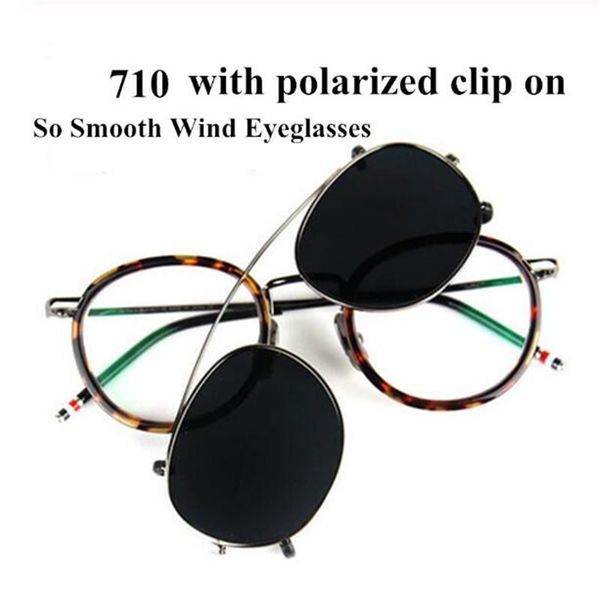 

mongoten vintage fashion polarized clip sunglasses optical frame full rim brand design mypoia eyeglasses spectacle, Silver