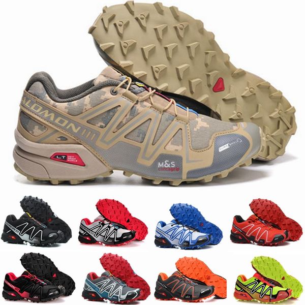 

2019 Salomon Speed ​​cross 4 IV CS Trail Кроссовки для Мужчин Женщин черный красный синий Открытый Пешие прогулки Спортивные спортивные кроссовки размер 36-46