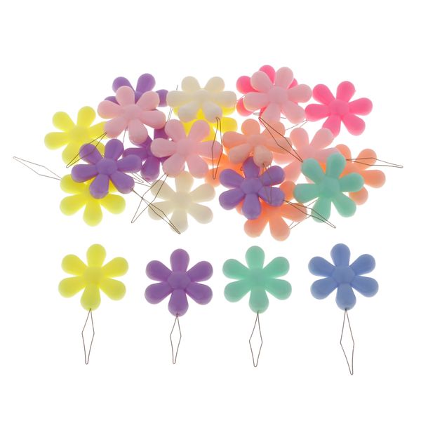 

24шт цветок голова лук проволока нитевидный стежок вставки инструменты, Black