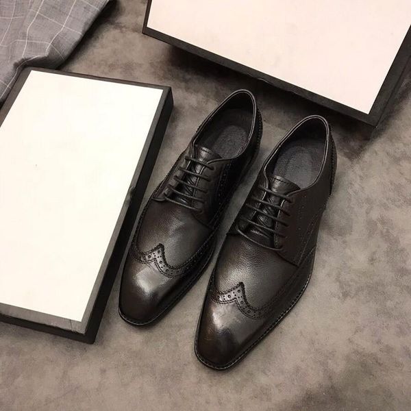 

оригинальный мужской дизайнер вождения обувь суперзвезда повседневная мода роскошные горох обувь кожа 2018 работа мужская обувь размер 38-45, Black