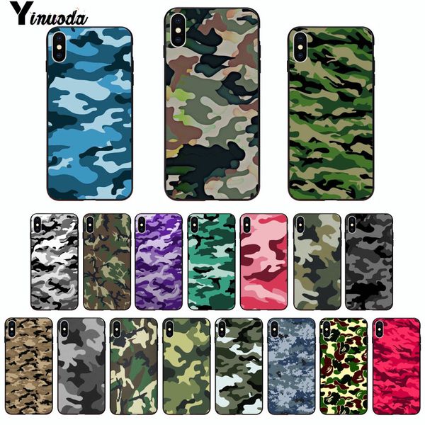 

yinuoda camouflage pattern camo military army black soft shell чехол для телефона apple iphone 8 7 6 6s plus x xs max 5 5s se xr