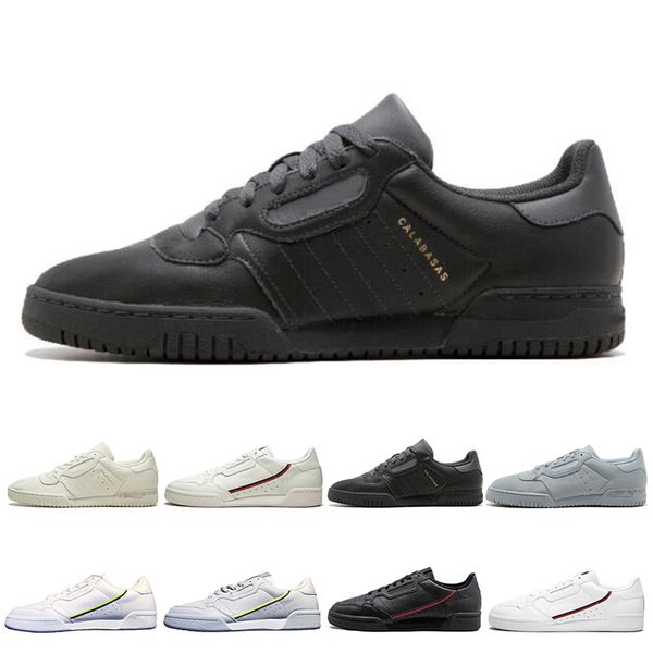 

2019 calabasas powerphase grey continental 80 men casual shoes kanye west aero blue core black og white skateboard sports sneakers