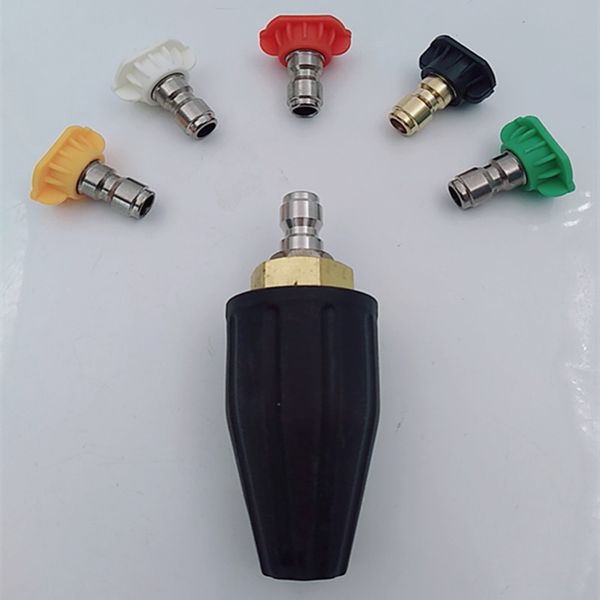 

hnyri высокое качество 1/4" быстрый разъем фитинг медь турбо форсунки адаптер для давления автомойки пистолет копье латунное соединение