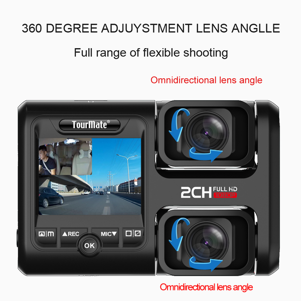 

original aiba d700 1080p hd dash cam built in wifi app sony imx323 sensor night vision dual camera parking recorder dual camera car