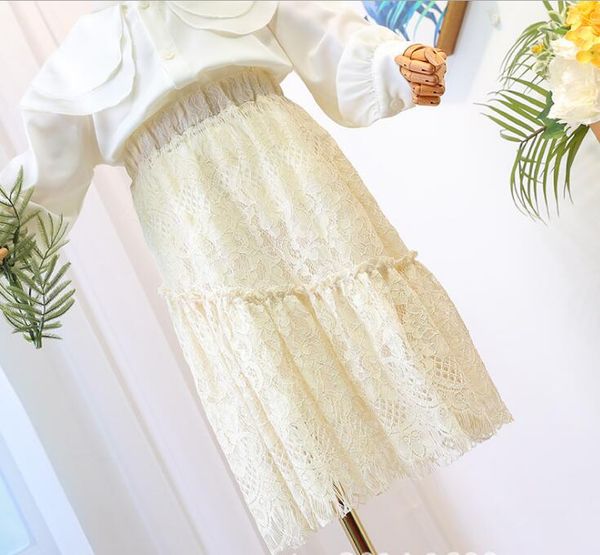 

2020 new wholesale girls lace ruffles skirt spring fashion girls skirt 3-8t c548