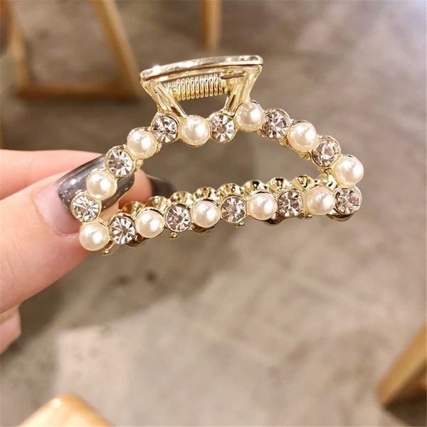 

women pearl hair clip bobby pin hairband hairpin barrette comb accessory pearl hair clip bobby pin accessory luxury high end a3, Golden;white