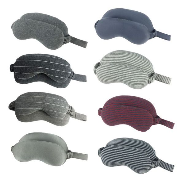 

1pc multi-function business travel neck pillow & eye mask with handle portable