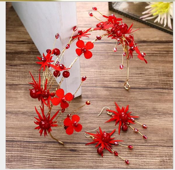 

bride's hair hoop earrings set wedding toastmasters hair jewelry exquisite crystal hair hoop, Slivery;golden