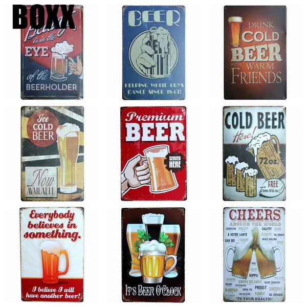 

пивной знак металлическая табличка бар кафе дом настенные знаки живопись ремесло 20*30 см размер