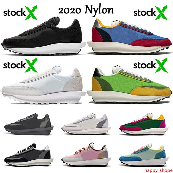 

black white nylon ld sacai waffle stock x blazer ldv daybreak running shoes for men women varsity blue green gusto sports sneakers
