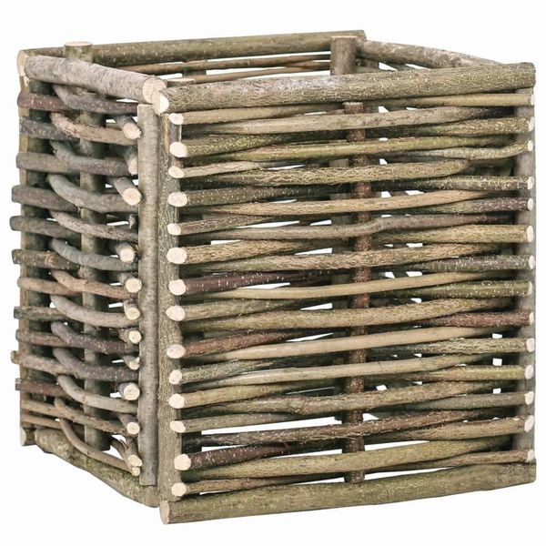 

raised garden planter 40x40x40 cm hazel wood garden sets