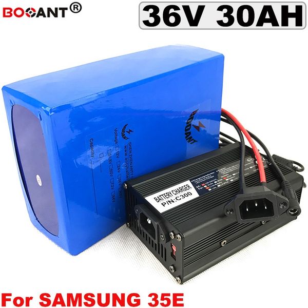 

36v 30ah electric bike lithium ion battery bafang bbshd 250w 350w 1000w 1500w motor e-bike battery 18650 10s 36v +5a charger