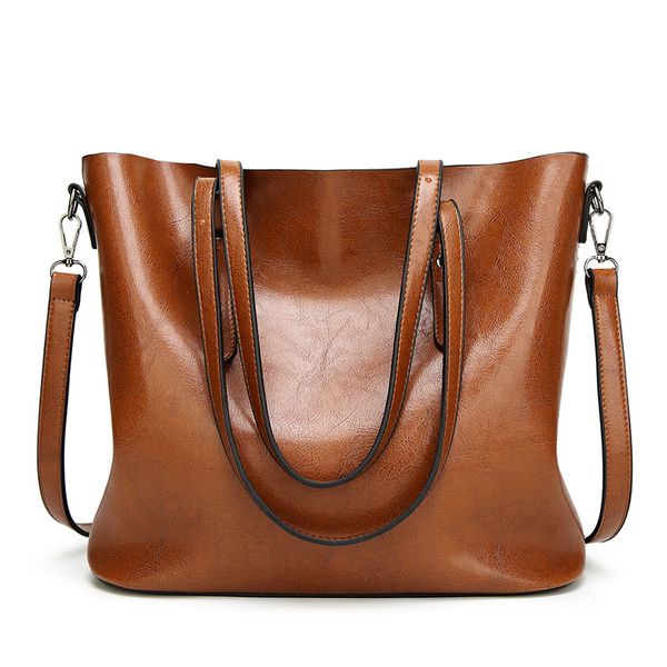 

women leather handbags lady large tote bag female pu shoulder bags bolsas femininas sac a main brown black red