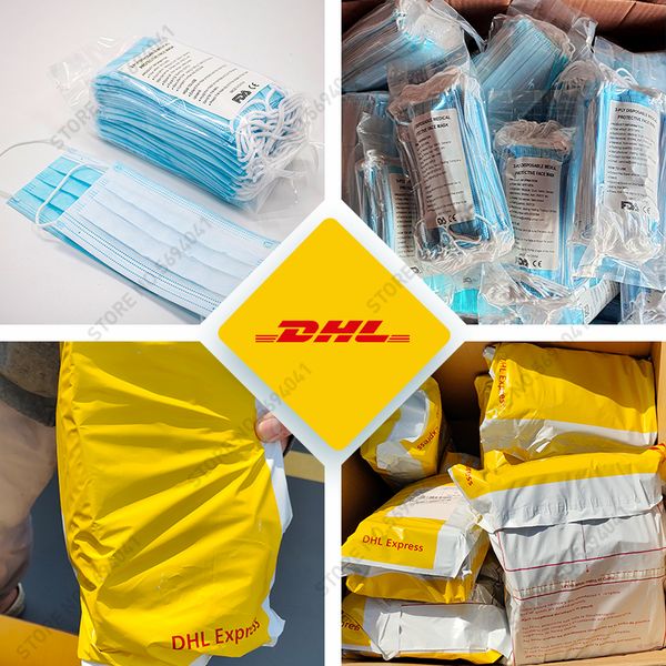 

dhl 150pcs anti-pollution 3 laye protection face mouth masks nonwoven disposable hygiene mask