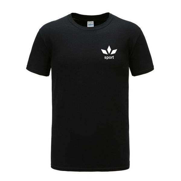 

2020 new men running tight short t-shirt compression cotton t shirt male gym fitness bodybuilding jogging tees clothing, Black;blue