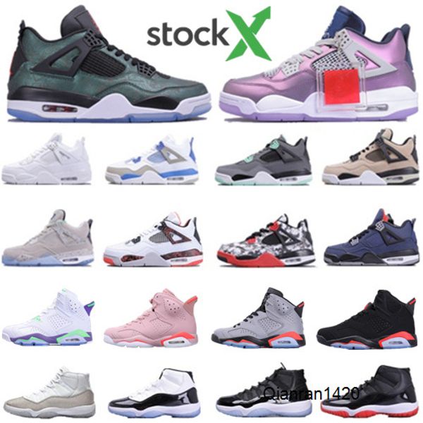 

2020 новый бред белый цемент 4 4s jack прохладный серый мужские ботинки баскетбола 11s металлические серебряные женские спортивные туфли диз