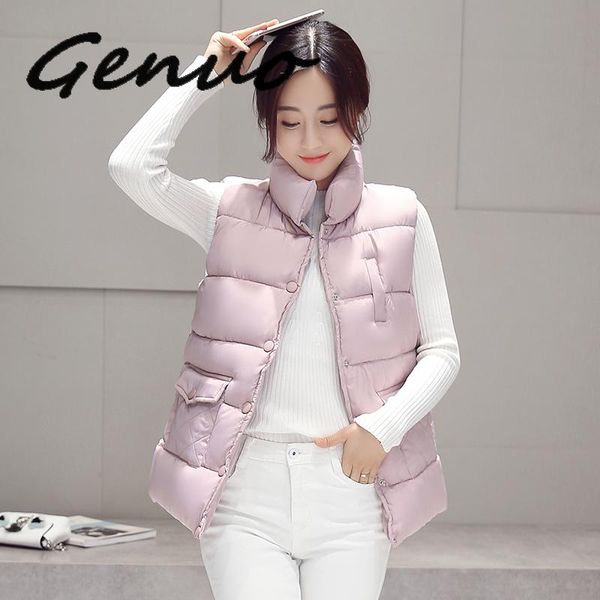 

new 2019 autumn and winter women cotton vest white duck down soft warm waistcoat plus size 3xl female outwear brand vest coat, Black;white