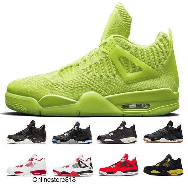 

2020 mens basketball shoes bred 4 4s iv what the cactus jack laser wings denim blue eminem pale citron men sports designer sneakers 40-47