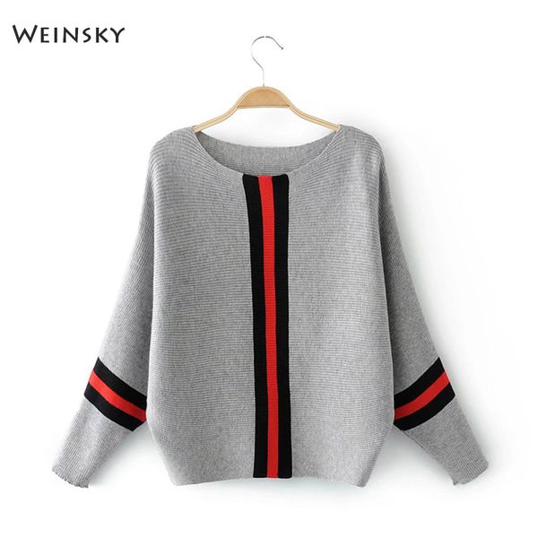 

weinsky casual style women knitted sweater and pullovers full sleeve ladies fashion sweaters female winter and autumn, White;black