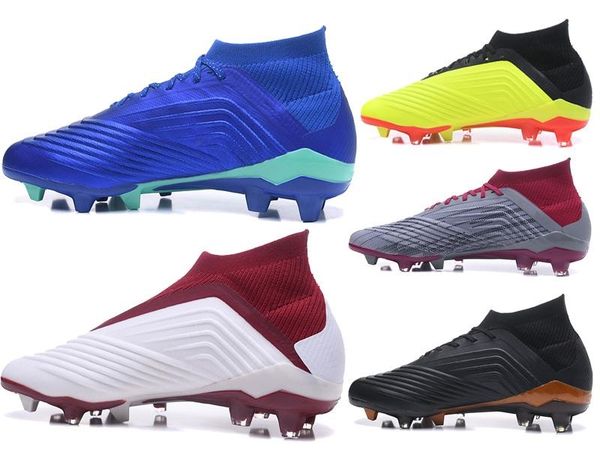 

2019 new crampons de football cleats predator 18+ boots mens scarpe da youth fg soccer sport shoes running scarpe sneakers chaussures