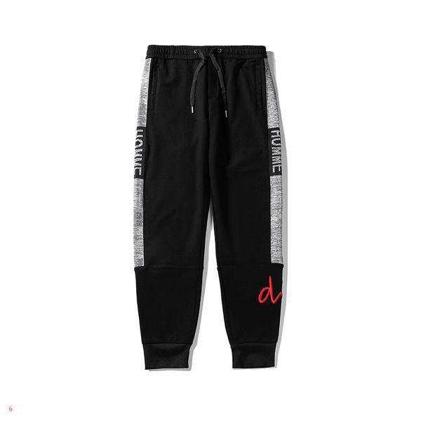 

fashion designer men pants luxury mens pants with letters brand drawstring jogging sweatpants men trousers clothing m-2xl wholesale, Black