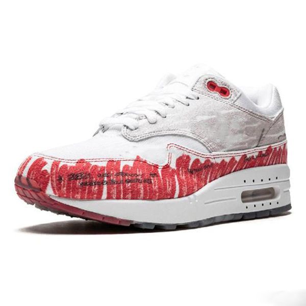 

new arrival tinker sketch to shelf atmos 1 mens running shoes red black white men women trainers designer sneakers size5.5-11