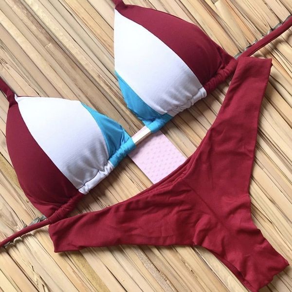 

splice new swimwear 2019 bikini set women two pieces swimsuit female thong bathing suit summer bathers micro bikini