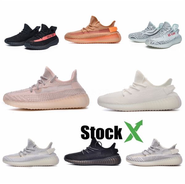 

2020 v2 истинная форма hyperspace clay статическая мужская повседневная обувь kanye west сливки белый черный белый бред женщины мода спорт 3