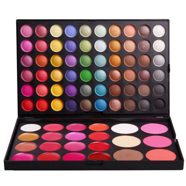 

color makeup plate eye shadow + blush + lip gloss makeup multi-function box