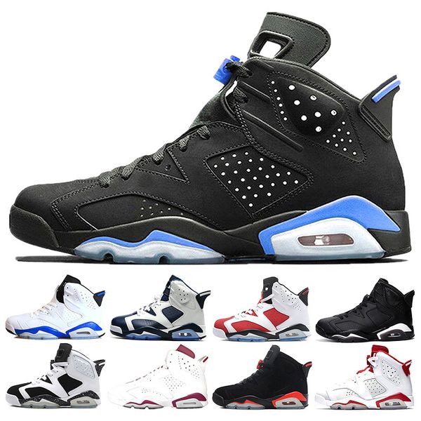 

basketball shoes men sneaker 6 6s unc black cat infrared white alternate hare carmine sports blue olympic oreo 6s mens trainer shoes