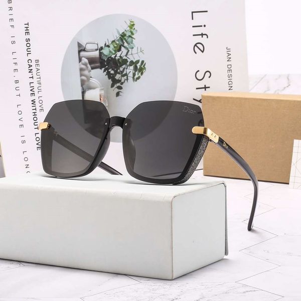 

fashion womens sunglasses brand sunglasses stylish d 3041 letters sunglasses for woman uv400 4 color with box, White;black