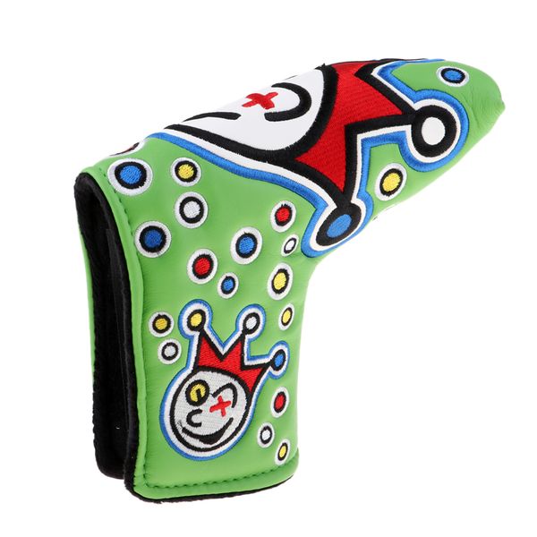 

pu leather golf putter headcover club head cover perfect for mallet putters, anti-scratch and durable