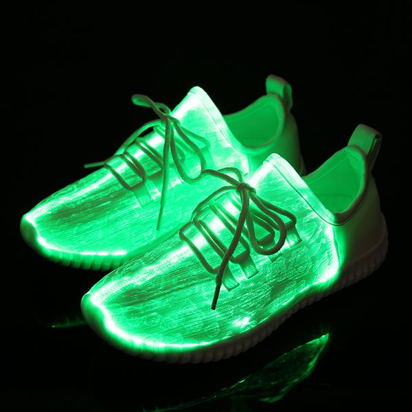 

led sneakers men casual brand 2019 fashion male sneakers #s008-1, Black