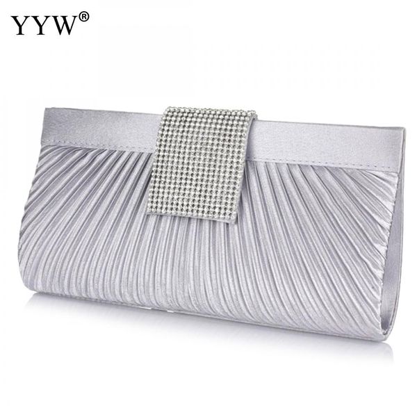 

brand fashion female clutches bag silver satin women handbags black evening party bag apricot hasp shoulder bags 2017 small