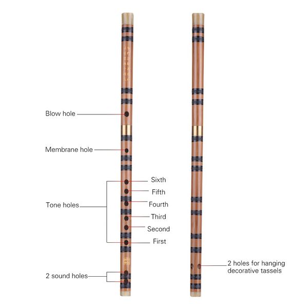 

professional key of c/d/e/g/f dizi pluggable bitter bamboo flute traditional handmade chinese musical woodwind instrument