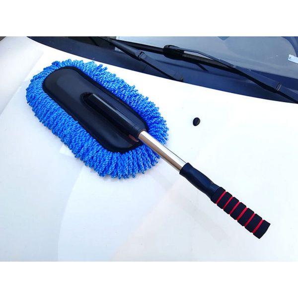 

microfiber car cleaning brush auto window duster retractable stainless steel