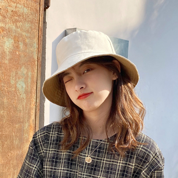 

2020 new short eaves ins fisherman hat female spring and summer sun protection sun hat korean version wild hat, Blue;gray