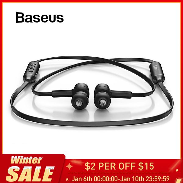 

baseus s06 bluetooth earphone wireless magnetic neckband bluetooth headset sport earphone stereo earpieces for samsung xiaomi