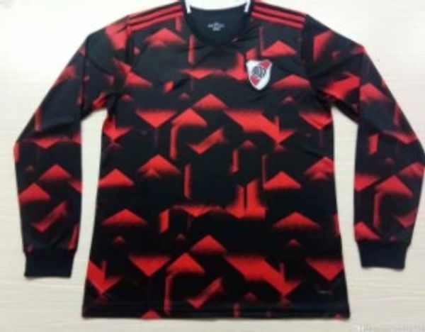 

2019 River Plate Home White long sleeves Soccer Jersey 18 19 riverbed River Plate Home Soccer Shirt 2018 Customized Football Uniform Sales