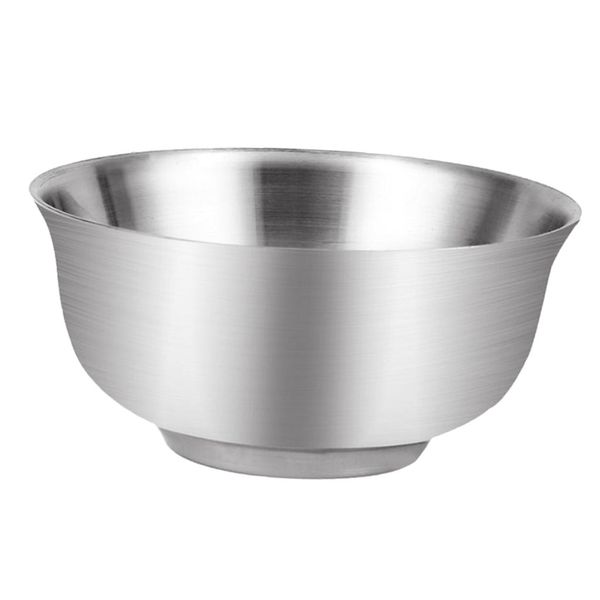 

stainless steel serving bowl - salad / pasta bowls, silver, 4 sizes for choose