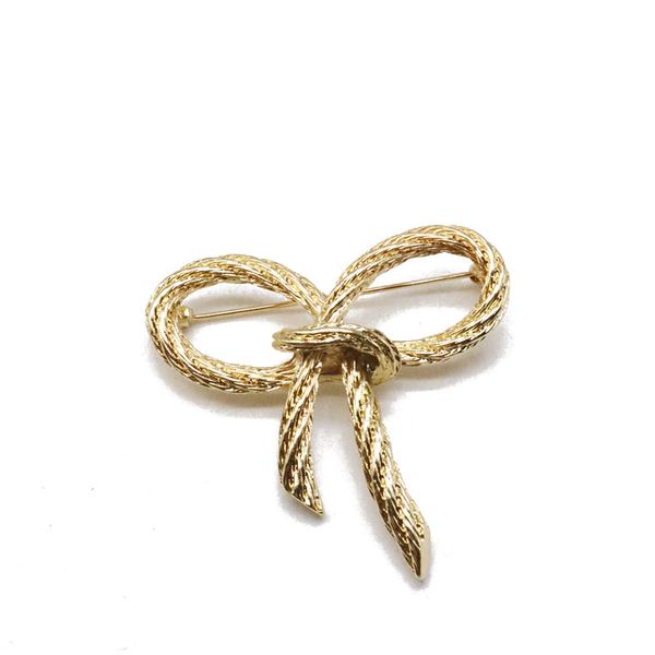 

cute sweet bow alloy brooches, new fashion designs simple brooch for women, popular brooch, Gray