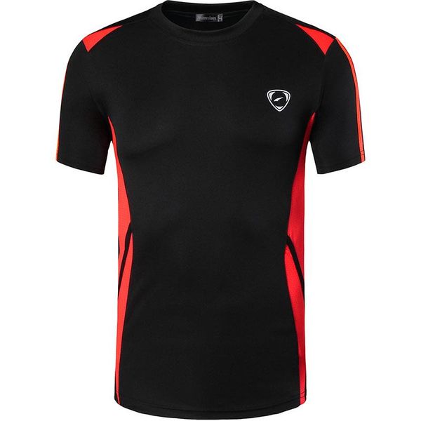 

jeansian men's sport tee shirt tshirt t-shirt short sleeve dry fit running gym fitness workout lsl148 black, White;black