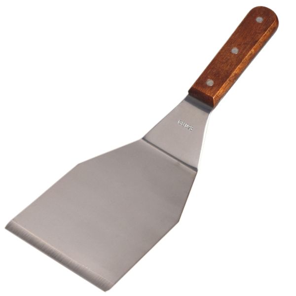 

stainless steel pizza spatula with wooden handle hand cake tool steak shovel large