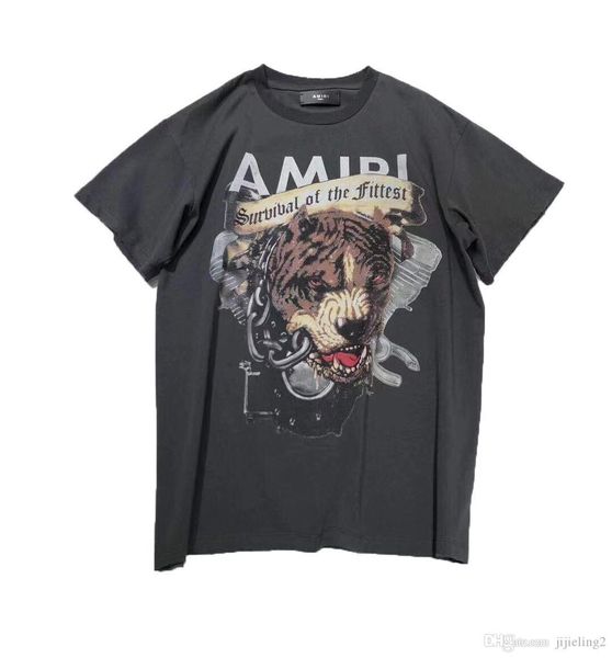 

2019 fall new fashion mens bully dog t shirts us size tshirts ~ mens new designer short sleeve t shirts, White;black