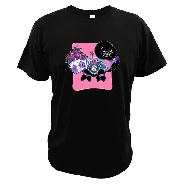

squirtle t shirt novelty skull men cotton digital print flowers t-shirt mushrooms video game tee cotton tshirt, White;black