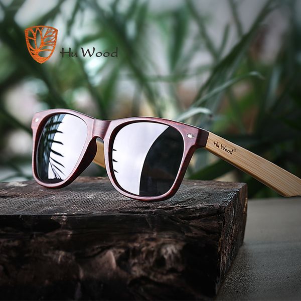 

hu wood 2019 design men/women classic retro rivet polarized sunglasses 100% uv protection bamboo sun glasses grs8004, White;black